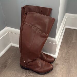 Marc Fisher Wide Calf Leather Boots | Size 7.5 | | Leather Riding Boots